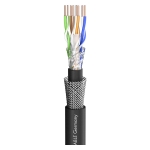 CAT6a SFTP kabel 10 Gbit heavy duty met dubbele afscherming en purmantel, knip p/m