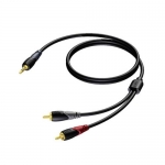 CLA711/5 Verloopkabel 3,5mm jack naar RCA(2x) - 5,0m