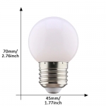 E27 led lamp 1W wit