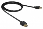 High Speed Ultraslim 4K HDMI-kabel verguld met ethernet - 1,0m