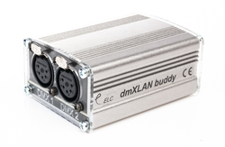 dmXLAN Buddy 2-poort DMX-Ethernet node met RDM support