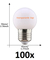 E27 led lamp 1W extra warm wit 2000K transparant - grootverpakking 100x