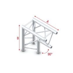 Pro 30 driehoektruss 90 graden Apex Down