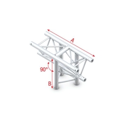 Pro 30 driehoektruss 90 graden T-stuk apex Down